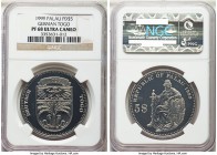 Republic palladium Proof 5 Dollars 1999 PR68 Ultra Cameo NGC, cf. KM24. Part of the International Coin Series, this issue was struck to commemorate Ge...