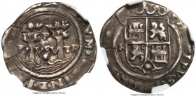 Philip II (1556-1598) "Rincón" Real ND (1568-1571)-R XF45 NGC, Lima mint, 3.33gm, Cal-630. Variety with pellet below VLT. Rincón as assayer. A most co...