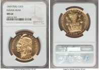 Republic gold "Inca" 50 Soles 1969 MS64 NGC, KM219. A near-Gem example of this popular type from a mintage of just 403 examples. 

HID99912102018