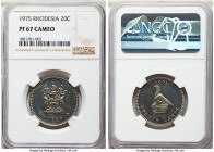Republic Proof 20 Cents 1975 PR67 Cameo NGC, KM15. Mintage: 10. An extremely rare proof issue from what is modern-day Zimbabwe. 

HID99912102018
