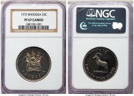 Republic Proof 25 Cents 1975 PR67 Cameo NGC, KM16. A flawless Superb Gem Mint State example from a supposed mintage of just 10 pieces. 

HID9991210201...