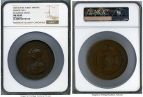 Alexander II bronze "100th Anniversary of the St. George Order" 1869 MS62 Brown NGC, by. V. Alexeev and P. Mescheryakov, Diakov-760.1 (R), Smirnov-704...