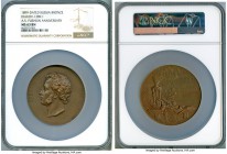 Nicholas II bronze "Birth of Pushkin" Medal 1899 MS63 Brown NGC, by M. Skudnov, Diakov-1289.1 (R), Smirnov-1159. Commemorating the 100th Anniversary o...