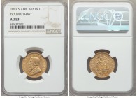 Republic gold "Double Shaft" Pond 1892 AU53 NGC, KM10.1. Even rub on the highlights but overall quite pleasing for the type, with no singularly distur...