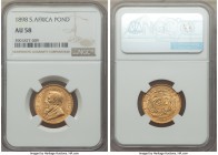 Republic gold Pond 1898 AU58 NGC, Pretoria mint, KM10.2. Attractive, with nearly full detail remaining. AGW 0.2352 oz.

HID99912102018