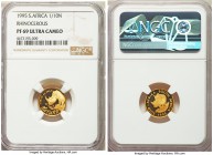 Republic 4-Piece Certified gold "Rhinoceros" Natura Proof Set 1995 PR69 Ultra Cameo NGC, 1) 1/10 Ounce, KM195 2) 1/4 Ounce, KM196 3) 1/2 Ounce, KM197 ...