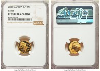 Republic 4-Piece Certified gold "Sable" Natura Proof Set 2000 NGC,  1) 1/10 Ounce - PR69 Ultra Cameo, KM258 2) 1/4 Ounce - PR69 Ultra Cameo, KM259 3) ...