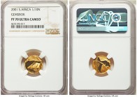 Republic 4-Piece Certified gold "Gemsbok" Natura Proof Set 2001 NGC, 1) 1/10 Ounce - PR70 Ultra Cameo, KM264 2) 1/4 Ounce - PR69 Ultra Cameo, KM265 3)...