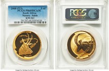 Republic gold Proof "Sable" Ounce 2000-PTA PR69 Deep Cameo PCGS, Pretoria mint, KM261. Mintage: 591. 

HID99912102018