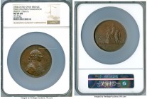 Charles IV bronze "Establishment of the Colonies of Sierra Morena" Medal 1774 MS64 Brown NGC, 56mm, 73.47gm, Forrer vol. VII, Suppl. pg. 358, Weiss-BW...