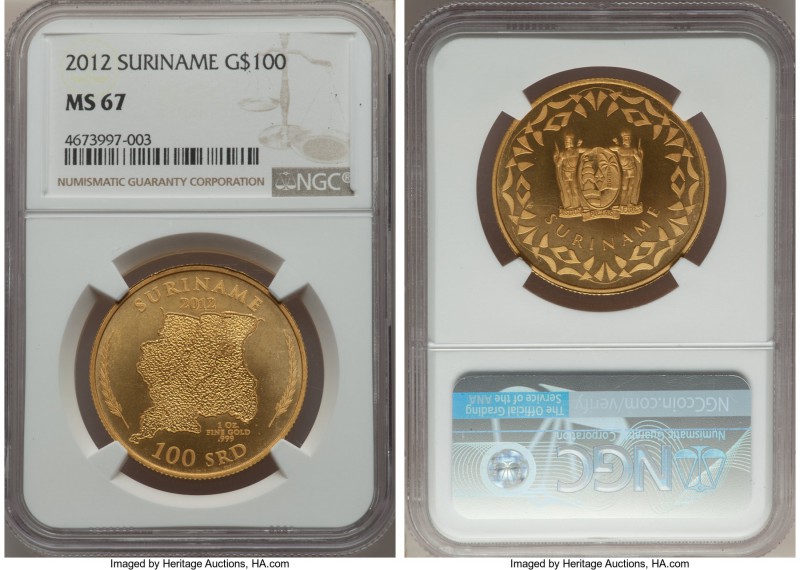 Republic gold 100 Dollars 2012 MS67 NGC, KM-Unl. AGW 1.00 oz.

HID99912102018