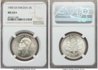 Oscar II 2 Kronor 1900-EB MS63+ NGC, KM761. Exceptionally brilliant and blast white.

HID99912102018