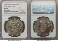 Zurich. Canton Taler 1790 MS63 NGC, KM176, Dav-1799. A detailed and gratifying specimen with a pleasing dispersion of accenting argent and aged copper...