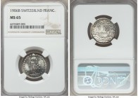 Confederation Franc 1906-B MS65 NGC, KM24. Radiant, with beautiful charcoal accents.

HID99912102018