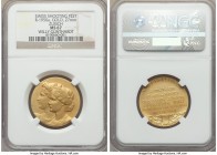 Confederation gold Awarded Zurich Shooting Festival Medal ND (c. 1930) MS67 NGC,  27mm, Richter-1950A (RR). By A. Boesch / Huguenin, Awarded to Willy ...