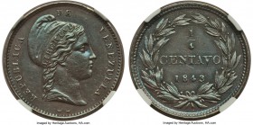 Republic 1/4 Centavo 1843 UNC Details (Cleaned) NGC, KM-Y1. Very scarce when found in any uncirculated state, this example retains the majority of its...