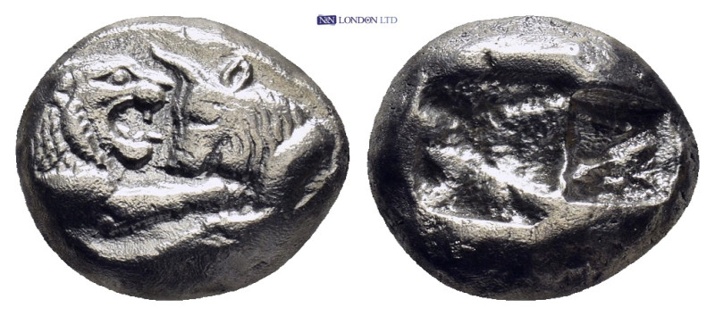 KINGS of LYDIA. Kroisos (circa 560-546 BC). Sardes AR Third Stater (12mm, 3.52 g...