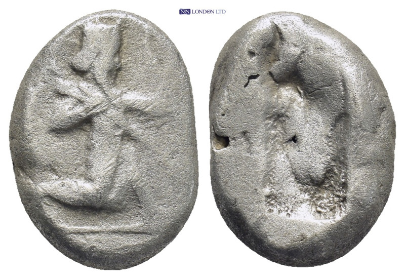 Acheamanid kings of PersiaSiglos circa 480-420, AR (5.5 Gr. 17mm.)
The Great Kin...