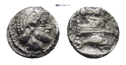 PHOENICIA, Arados. Uncertain king. Circa 420-340 BC. AR Fraction (0.17Gr. 5mm.)....