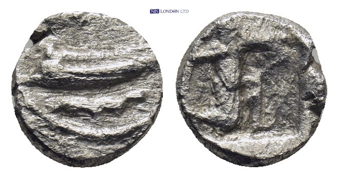 PHOENICIA, Sidon. Uncertain king. Circa 435-425 BC. AR Sixteenth Shekel (0.67 Gr...