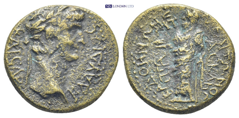 PHRYGIA. Cadi. Claudius (AD 41-54). AE (19mm, 4.7 g) ΚΛΑΥΔΙΟϹ-ΚΑΙϹΑΡ, laureate h...