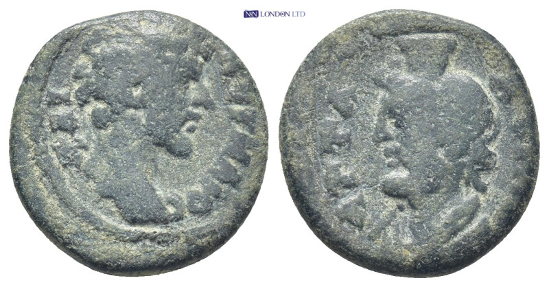 PAMPHYLIA. Attalea. Marcus Aurelius (Caesar, 139-161). Ae (18mm, 3.93 g) ΚΑΙϹ ΑΝ...