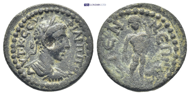 PISIDIA. Etenna. Philip II (AD 244-2479). Ae. (18mm, 4.8 g) Laureate, draped and...