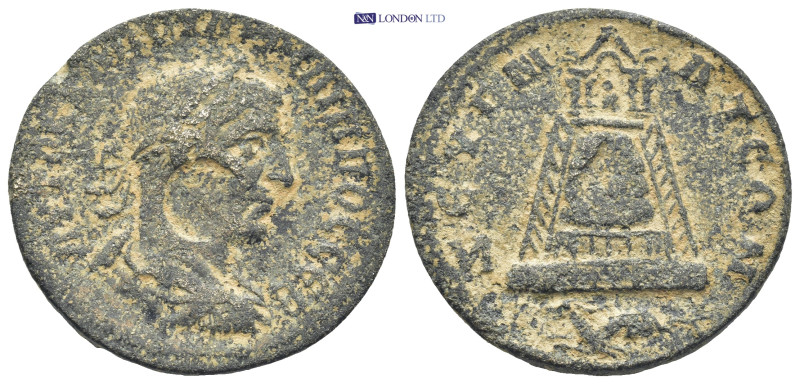 Syria, Commagene. Zeugma. Philip II. A.D. 247-249. AE (29mm, 19.7 g). AVTO K K M...