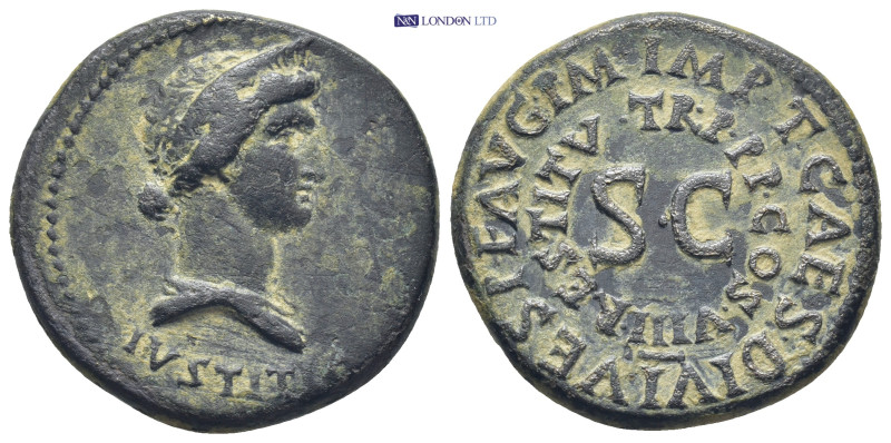 Julia Augusta (Livia). Augusta, AD 14-29. Æ Dupondius (28mm, 12.72 g). Rome mint...