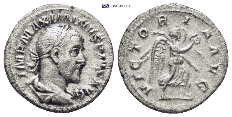 Maximinus I, AD 235-238. AR, Denarius.(19mm, 3.0 g). Rome. Obv: IMP MAXIMINVS PI...