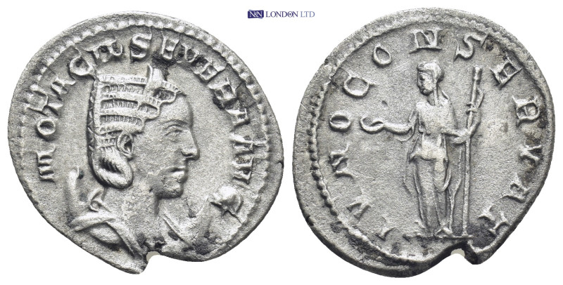 Otacilia Severa (245-247 AD) Rome AR Denarius (23mm 2.9 g) Obv: M OTACIL SEVERA ...