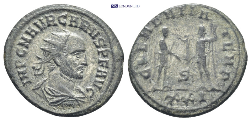 Carus, 282-283. Antoninianus (22mm, 3.31 g), Cyzicus, 2nd officina, December 282...