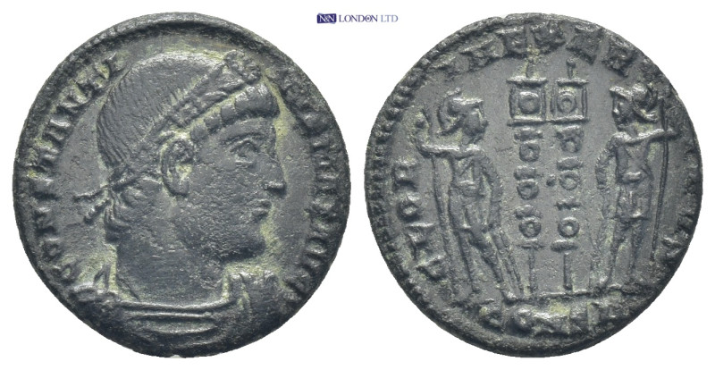 Constantine I the Great (307-337) AE Follis (2.6 Gr. 17mm.)
 Diademed, draped an...