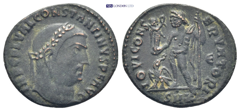 Constantine I. A.D. 307-337. Æ follis.(22mm, 3.6 g). Cyzicus mint, 5th officina....