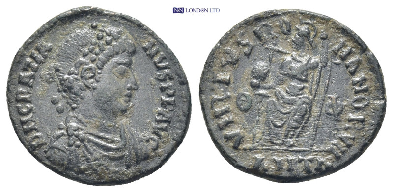 Gratian. Centenionalis. (18mm, 2.46 g) 378-383 AD. Antioch. Anv.: D N GRATIANVS ...