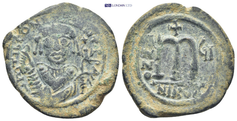 Maurice Tiberius. 582-602. AE Follis or 40 nummi. Nicomedia (12.7 Gr. 29mm.) Fac...