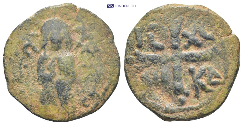 Anonymous follis attributed to Michael IV (1034-1041 AD). Constantinople AE foll...