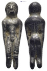 Silver figurine of a male. (25mm, 3.16 g)