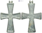 Byzantine Bronze Reqiuiry Cross, circa 9th - 12th Century AD (82.5 Gr. 91mm.) SOLD AS SEEN, NO RETURN!