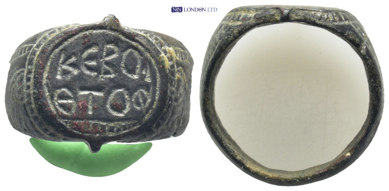 Bronze ring with legend, KEBOI-ΘΤΟΦ (18mm, 10.6 g)