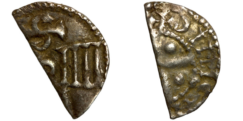 Medieval half coin