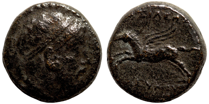 SELEUKID KINGS of SYRIA. Seleukos II Kallinikos. 246-225 BC. Ae Bearded and diad...