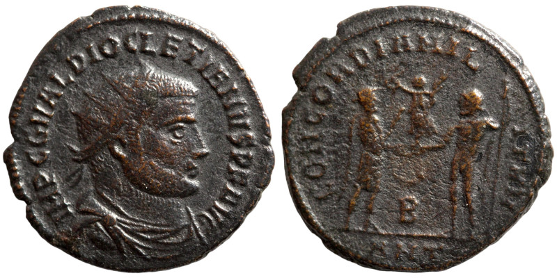 Diocletian, 284-305. Antoninianus (bronze, Antioch. IMP C C VAL DIOCLETIANVS P F...