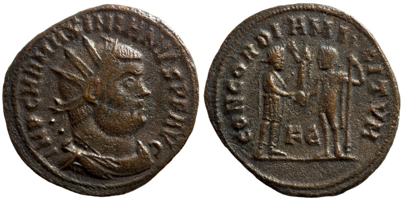 Maximianus. (285-295 AD). Æ Antoninian. Obv: IMP CMA MAXIMIANVS PF AVG. radiate ...