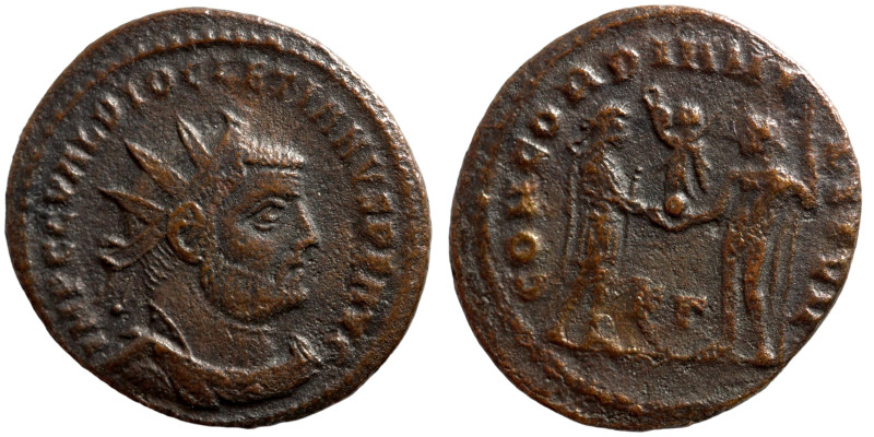 Diocletian, 284-305. Antoninianus (bronze, Antioch. IMP C C VAL DIOCLETIANVS P F...