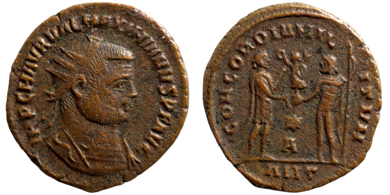 Maximianus. (285-295 AD). Æ Antoninian. Obv: IMP CMA MAXIMIANVS PF AVG. radiate ...