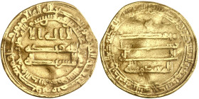 Abbasid: al-Mu'tasim (833-842), gold dinar (4.07g), Marw mint, AH 225. A-225 (RR). Fine to very fine. Very rare. 

Eastern mints first commenced in ...