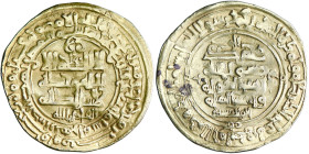 Ghaznavid: Mahmud ibn Sebuktegin (999-1030), gold dinar (3.46g), Herat mint, AH 404. Citing Abbasid caliph al-Qadir. A-1607. Very fine to extremely fi...