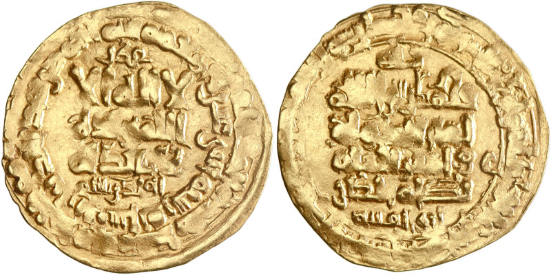 Ghaznavid: Mahmud ibn Sebuktegin (999-1030), gold dinar (3.78g), Naysabur (Nisha...