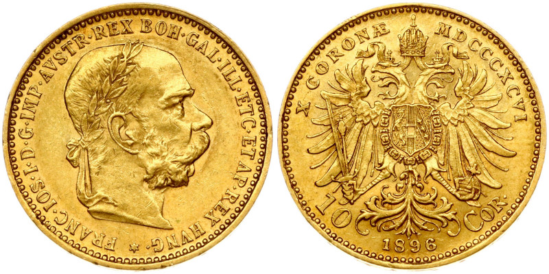 Austria. Franz Joseph I (1848-1916). 10 Corona 1896. Gold 3.37 g. KM 2805, Fr.  ...